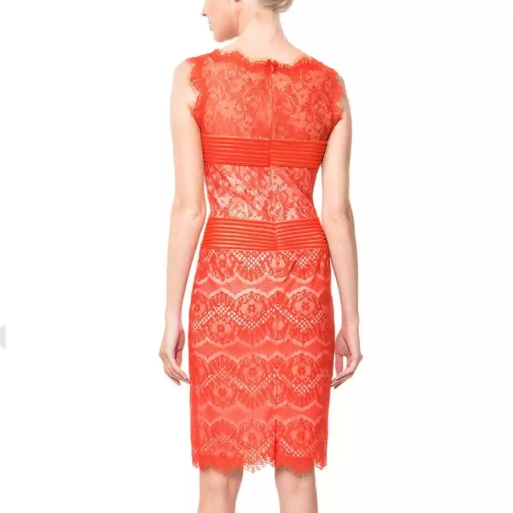 TADASHI SHOJI chantilly lace sheath dress 2 - Picture 3 of 9